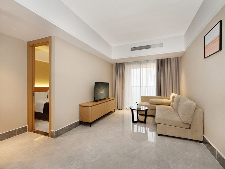 Business Suite living area at JD Polman Hotel